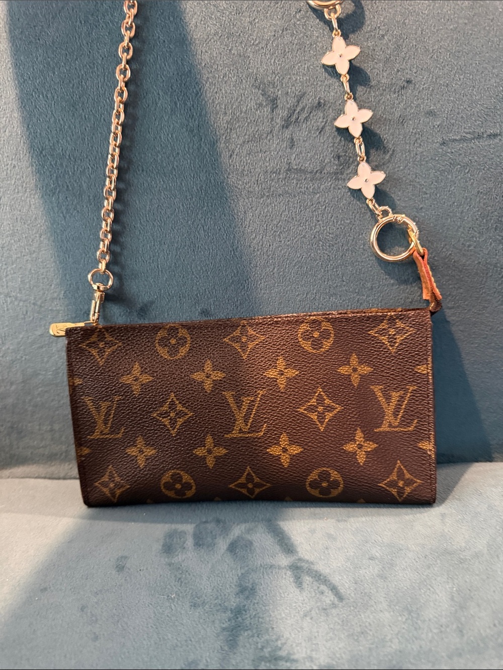 Louis Vuitton Monogram Mini Bag with Gold Chain - Brown SO CUTE!